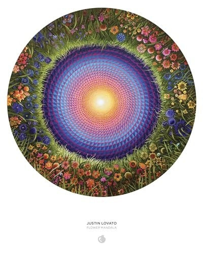 Pomegranate 500-piece Circular Jigsaw Puzzle (floral Compass)