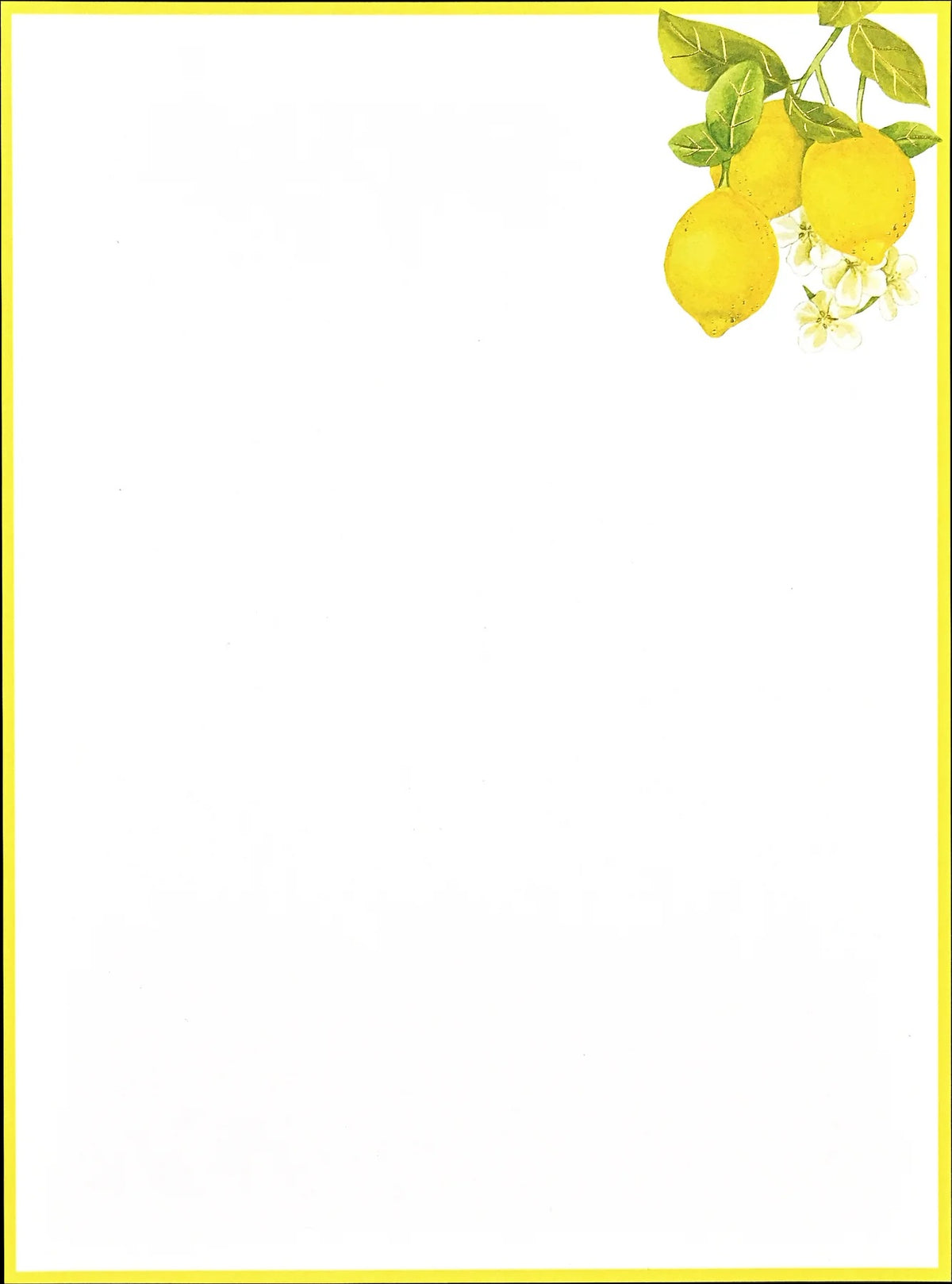 Amalfi Lemons Boxed Stationery (30 Sheets, 24 Envelopes)