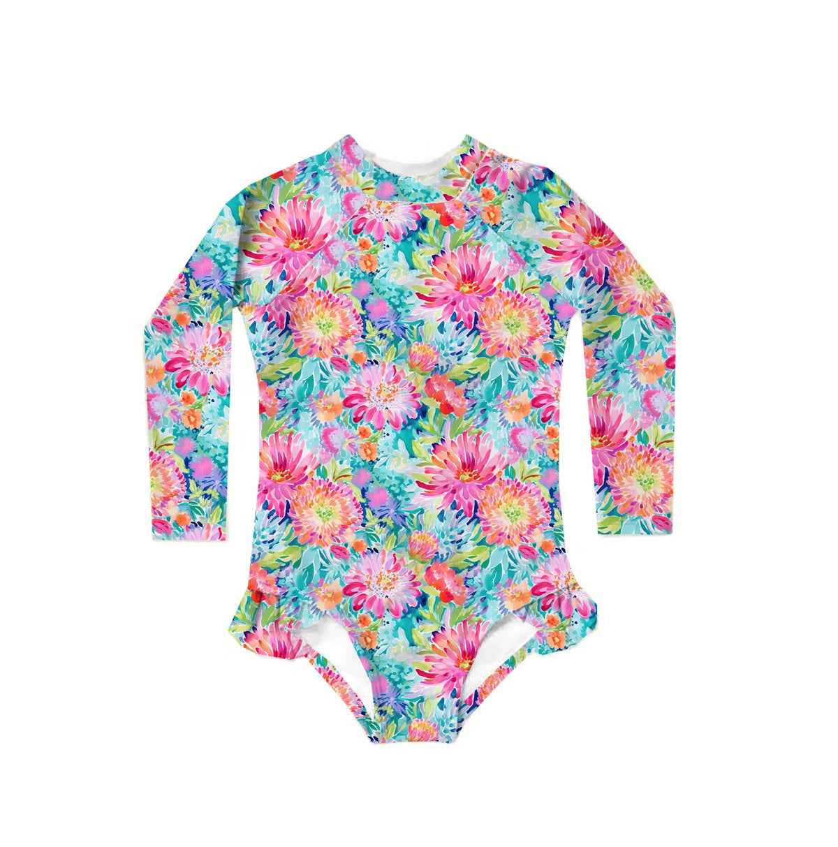 Girls Swimsuit - Garden Glow