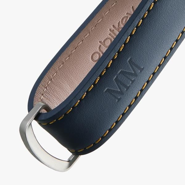 Orbitkey Leather Navy/tan