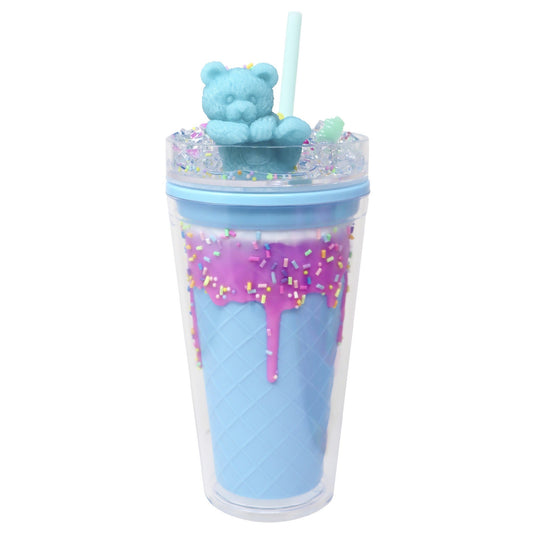 Sip in Style: Discover the Enchanting Gummy Bear Drinking Cup in Blue