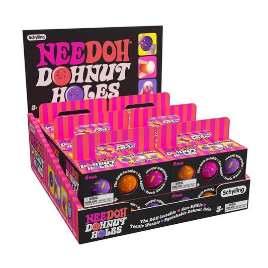 Nee Doh Donut Holes 6-pack - Fun Stress Balls