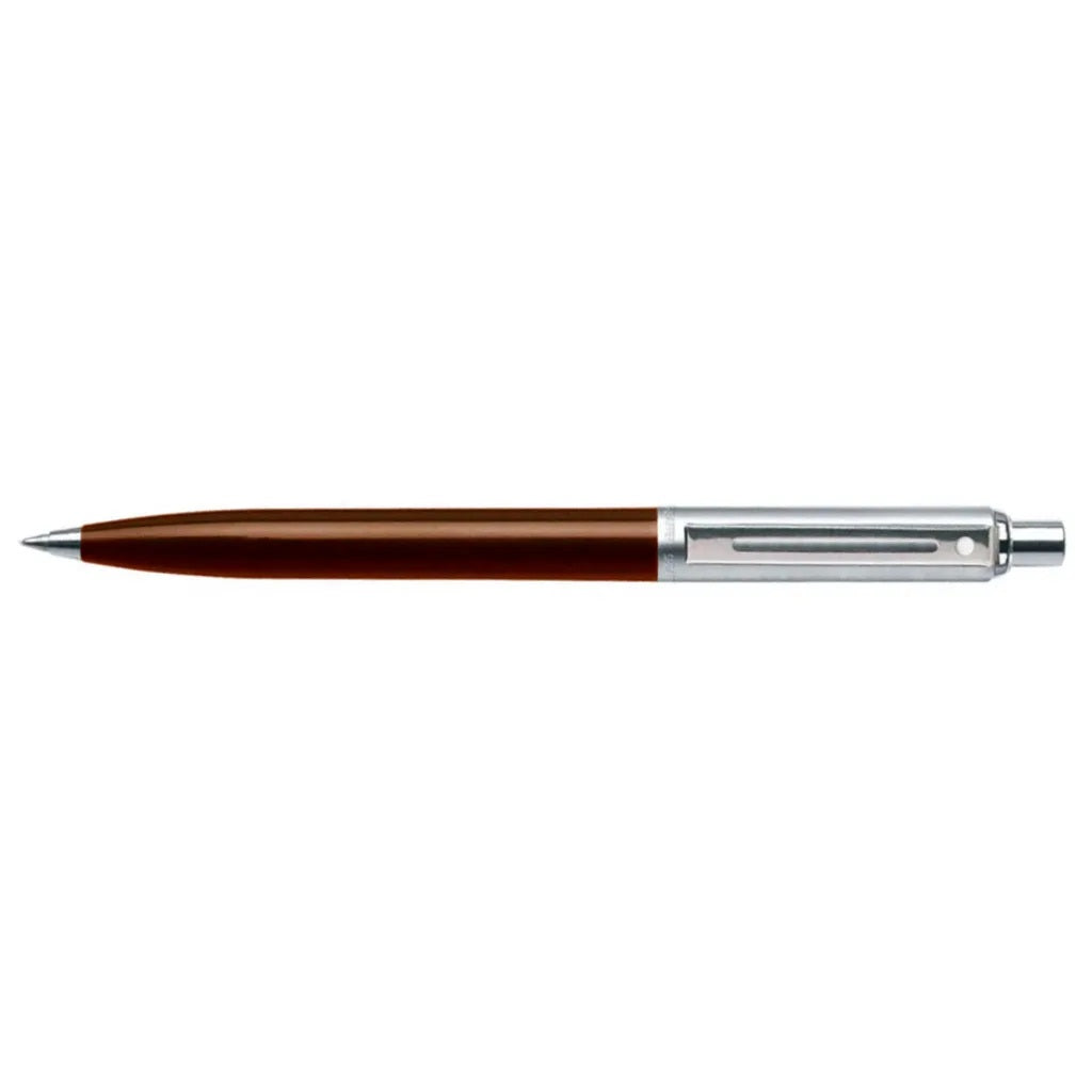 Sheaffer Sentinel Coffee Chrome + Chrome Pt Ballpoint Pen
