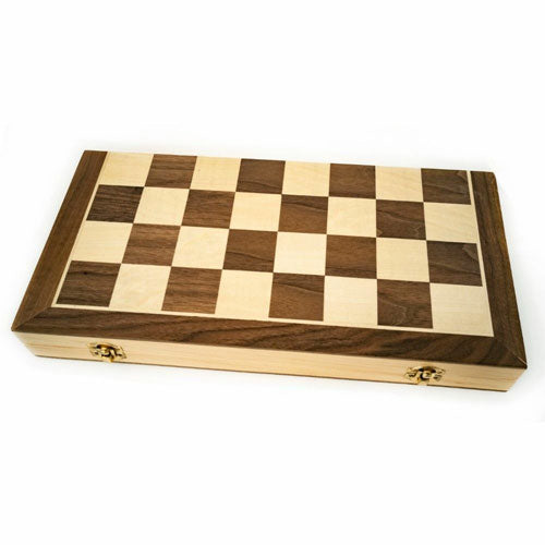 Wooden Folding Chess/checkers/backgammon Set 40cm