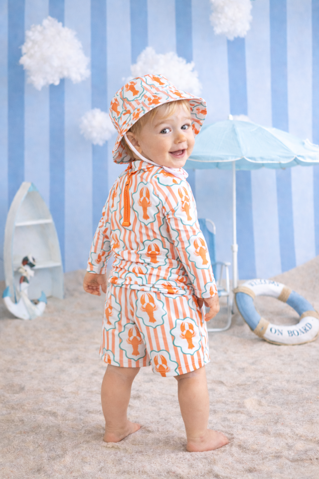 Boys Swim Set - Coral Cray [sz:1y]