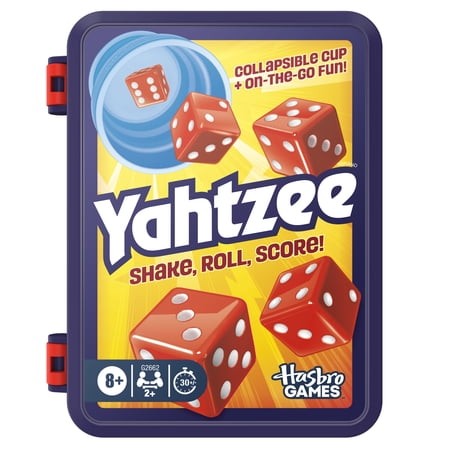 Yahtzee Dice Game With Collapsible Cup & Storage Case  