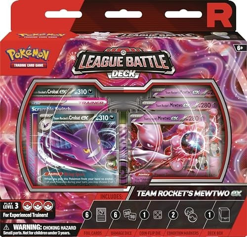 Pokemon Tcg: Team Rocket's Mewtwo Ex League Battle Decks