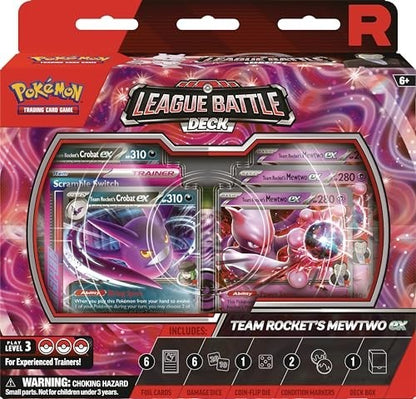 Pokemon Tcg: Team Rocket's Mewtwo Ex League Battle Decks
