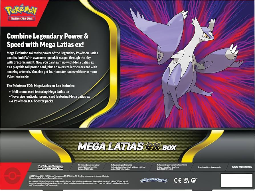 Pokemon Tcg Mega Latias Ex Box [4 Booster Packs, 1 Promo Card, 1 Oversized Promo Card]