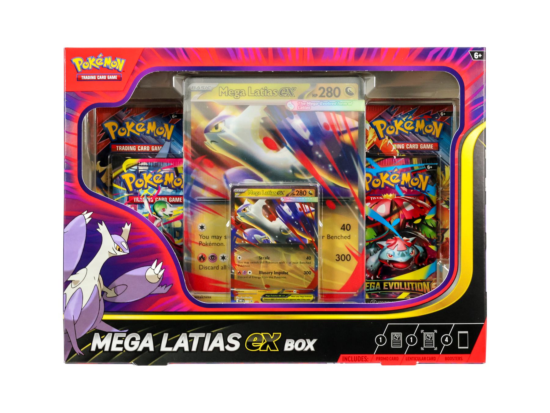 Pokemon Tcg Mega Latias Ex Box [4 Booster Packs, 1 Promo Card, 1 Oversized Promo Card]