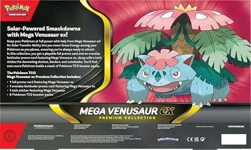Pokémon Tcg: Mega Venusaur Ex Premium Collection Box