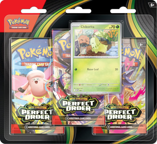 Pokémon Tcg Mega Evolution Perfect Order 3-booster Blister