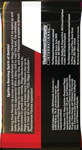 Pokemon Tcg: Mega Evolutions Phantasmal Flames Booster Box -unopened