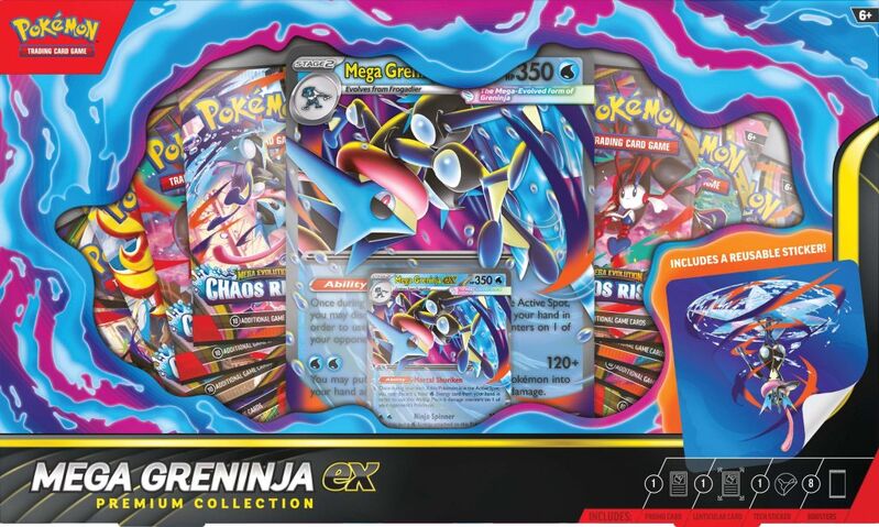 Pokémon Tcg: Mega Greninja Ex Premium Collection