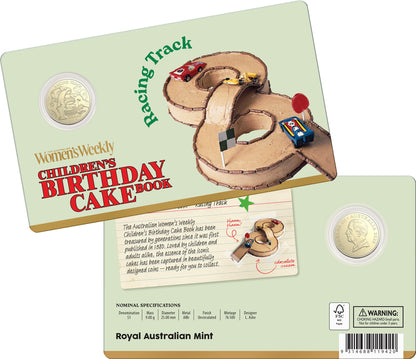 Aww Birthday Cake 2025 $1 Carded Coins Collection - Set includes 1 Free $2 Coloured Coin