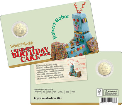 Aww Birthday Cake 2025 $1 Carded Coins Collection - Set includes 1 Free $2 Coloured Coin