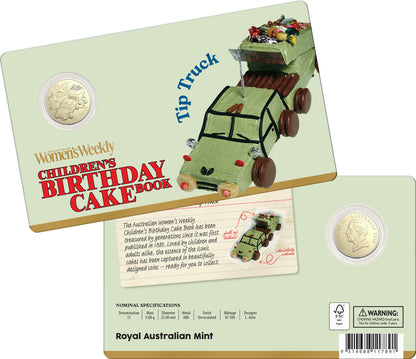 Aww Birthday Cake 2025 $1 Carded Coins Collection - Set includes 1 Free $2 Coloured Coin