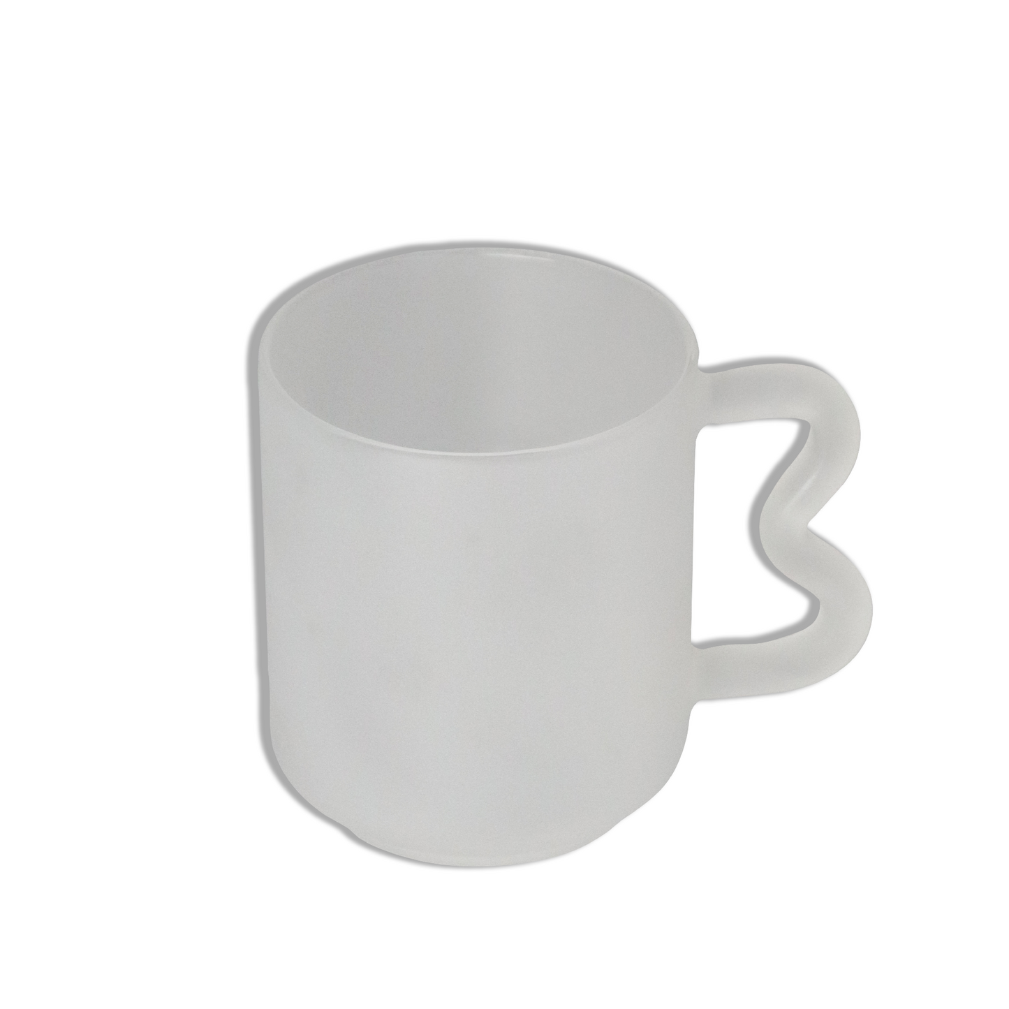 Eloise Glass Cup Frosted White