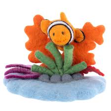 Felt Coral Reef With Clownfish Set