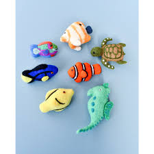 Felt Yellow Tang Fish Toy (coral Reef Fish)