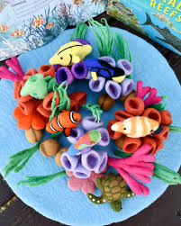 Felt Blue Tang Fish Toy (coral Reef Fish)