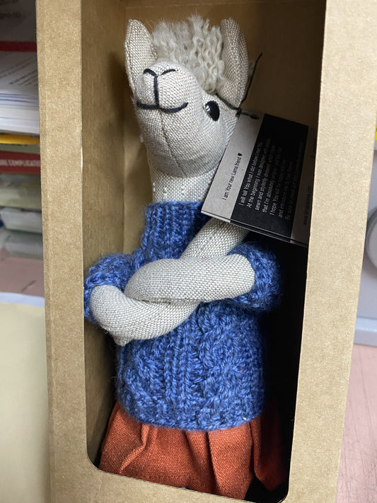 Lama Palama Medium Lama 30cm-blue Jumper