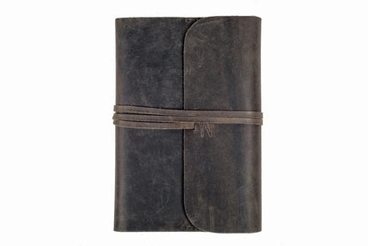 Leather Journal Refillable Charcoal A5 Unlined