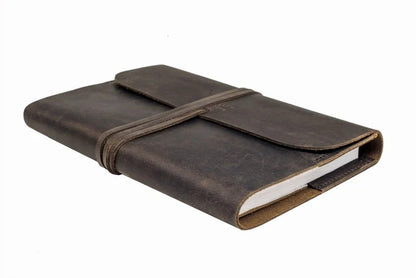 Leather Journal - Refillable Charcoal A5 Lined