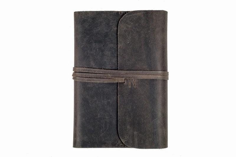 Leather Journal - Refillable Charcoal A5 Lined