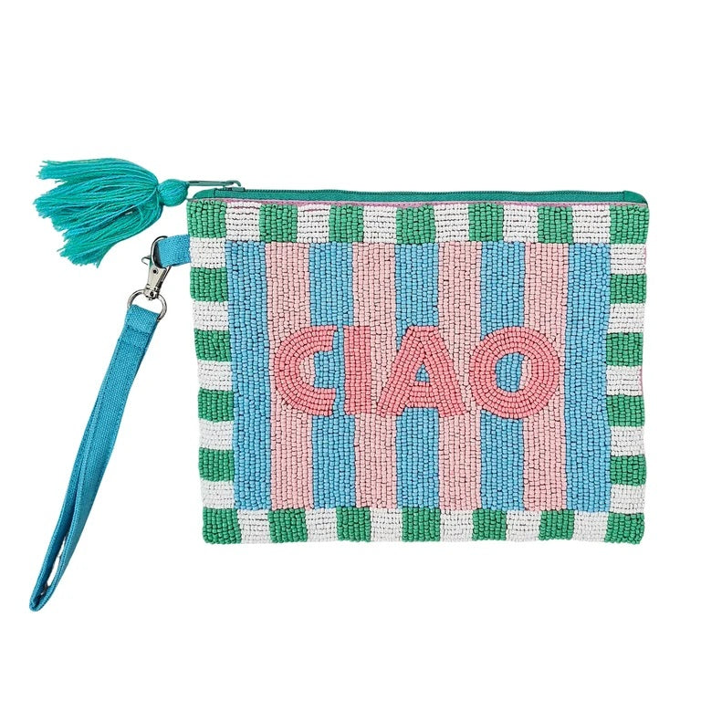 Ciao Beaded Clutch Bag