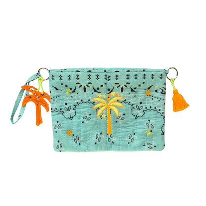 Aqua Cotton Bag