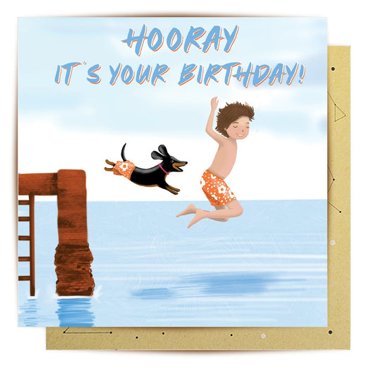 Greeting Card Birthday Jetty La La Land
