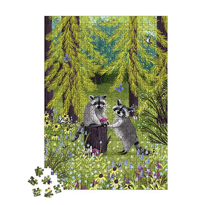  500-piece Puzzle - Raccoons - - Ages 8+ 