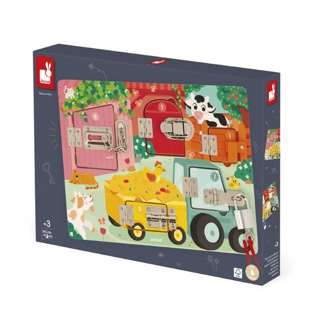 Janod Farm Lock Activity Board