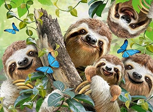 Puzzle 500pc Sloth Selfie 