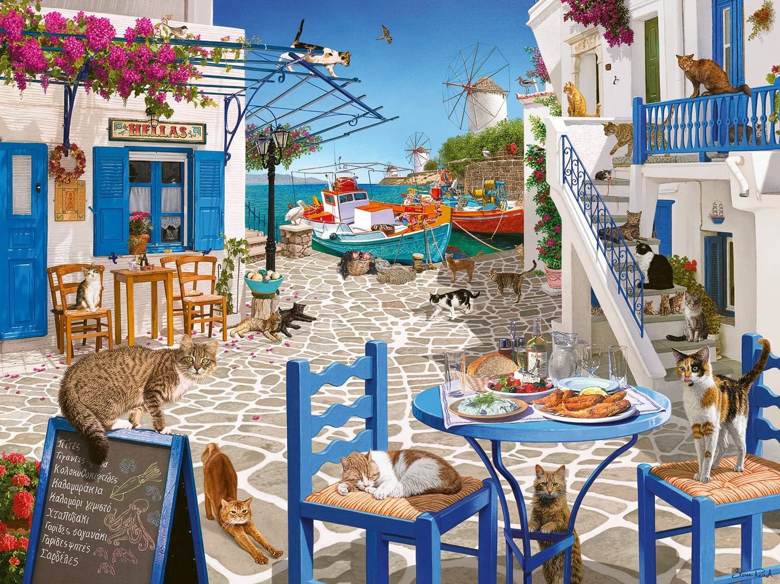 Puzzle 1500pc Cats Of Mykonos 