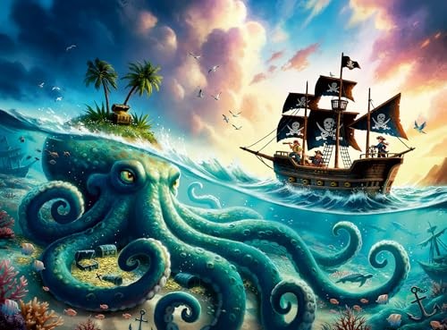 Ravensburger Octopus Treasure Xxl 100 Piece