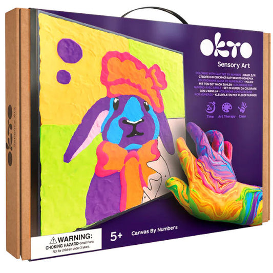 Okto Sensory Clay Art - Bunny Paint By Numbers