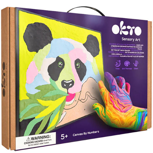Okto Sensory Art - Panda Paint By Numbers