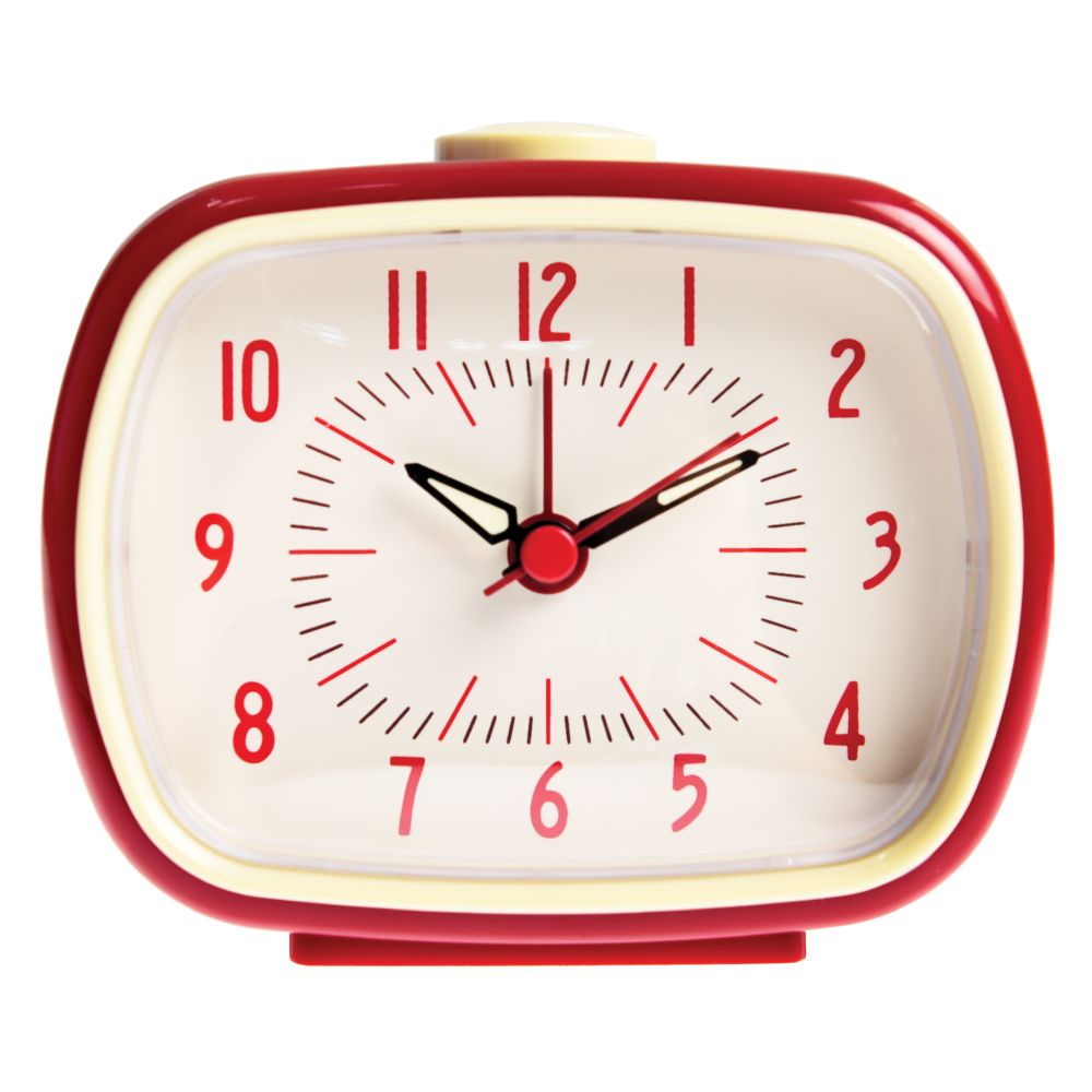 Red Retro Alarm Clock