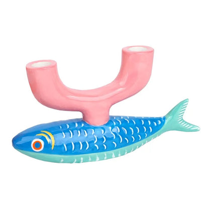 Talking Tables Ceramic Candle Holder Fish