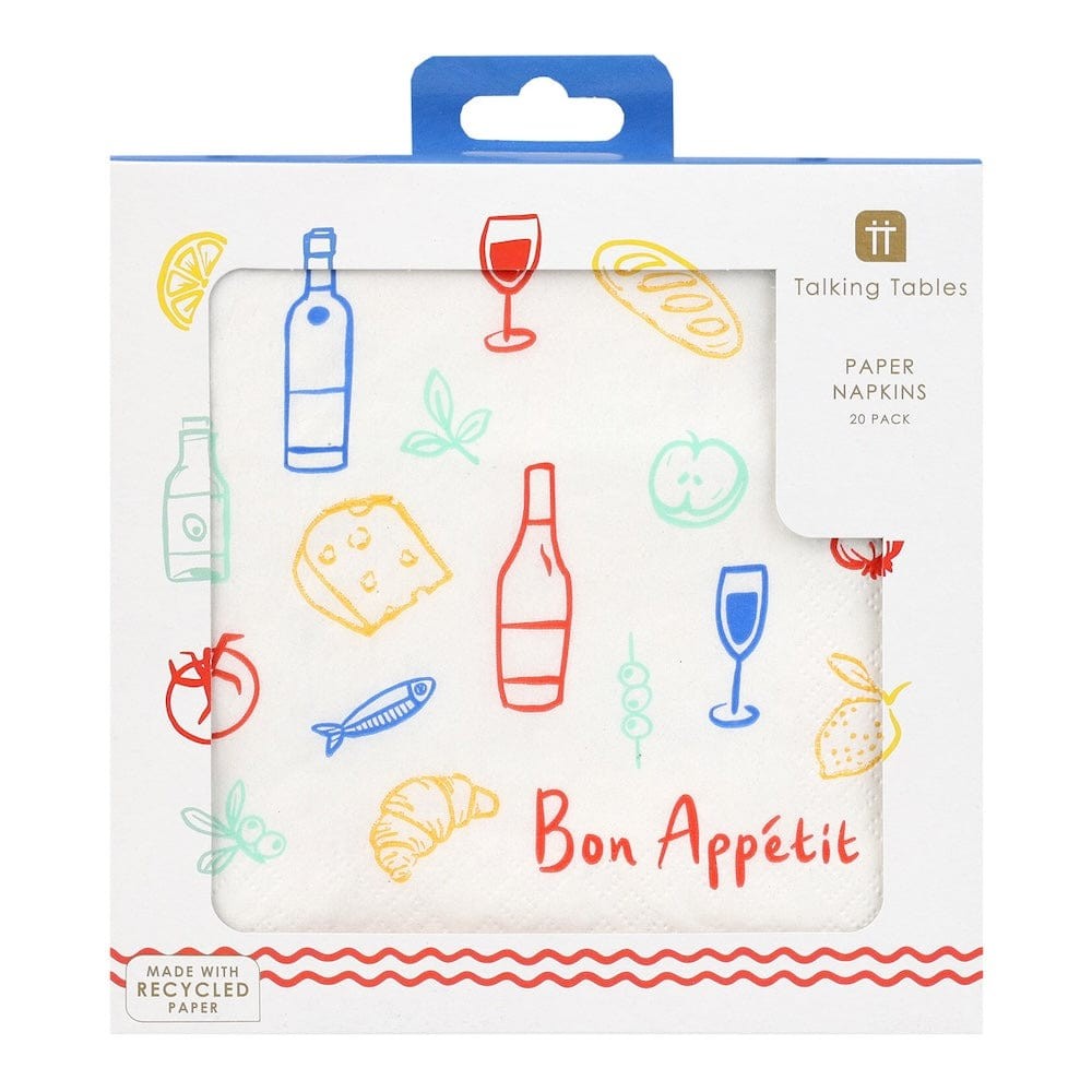 Bon Appetit Recycled Paper Napkins - 20 Pack