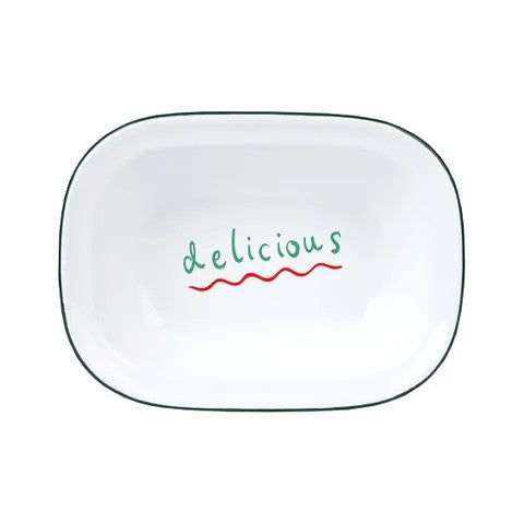 Enamel Baking Dish - Delicious 20cm