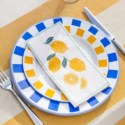 Paper Napkins - Long Lunch - Lemon Pack Of 16