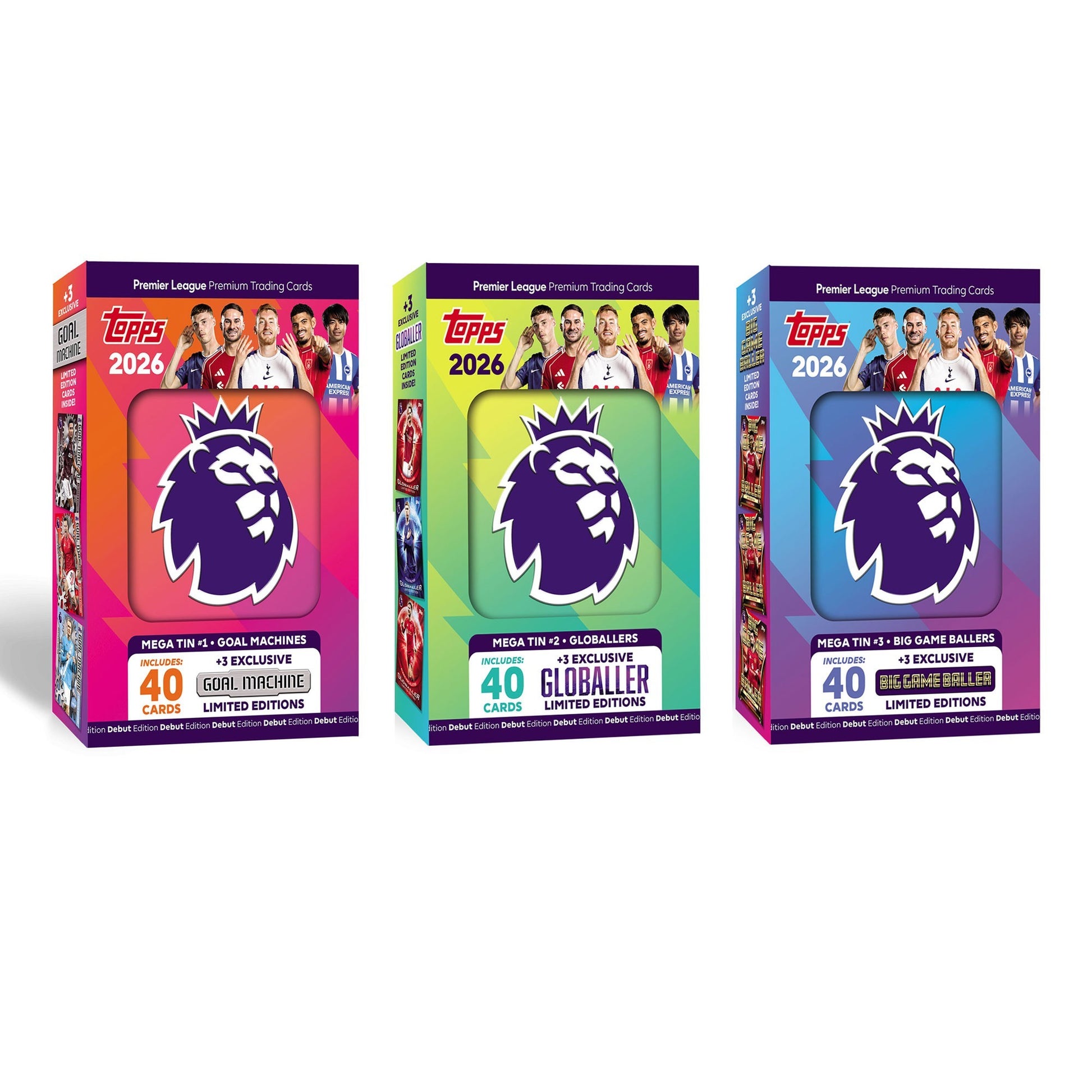 Topps Premier League 2025/26 Debut Edition Mega Tin - Random Tin