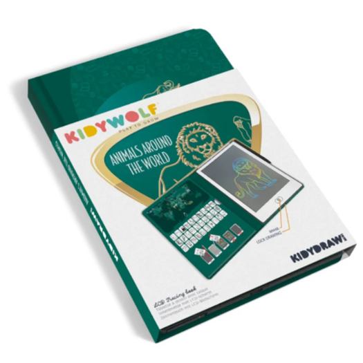 Kidywolf - Kidydraw Mini Lcd Drawing Tablet - Animals Around The World