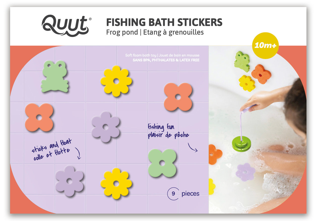 Frog Pond Fishing Bath Stickers