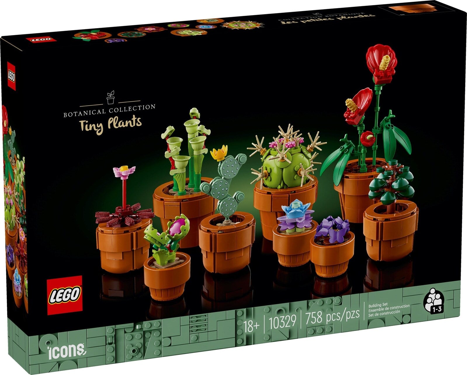 Lego10329 Icons Tiny Plants Flowers Botanical Set 