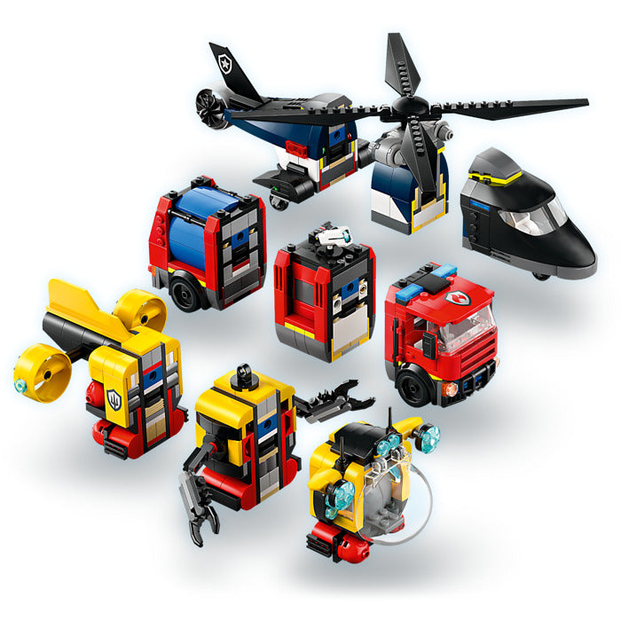 Lego60462 City Helicopter, Fire Engine & Submarine Remix 