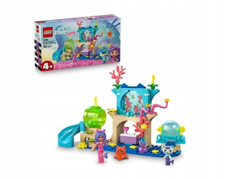 Lego 11204  Gabby’s Dollhouse Mermaid Gabby’s Aquarium Adventure Animal Toy 